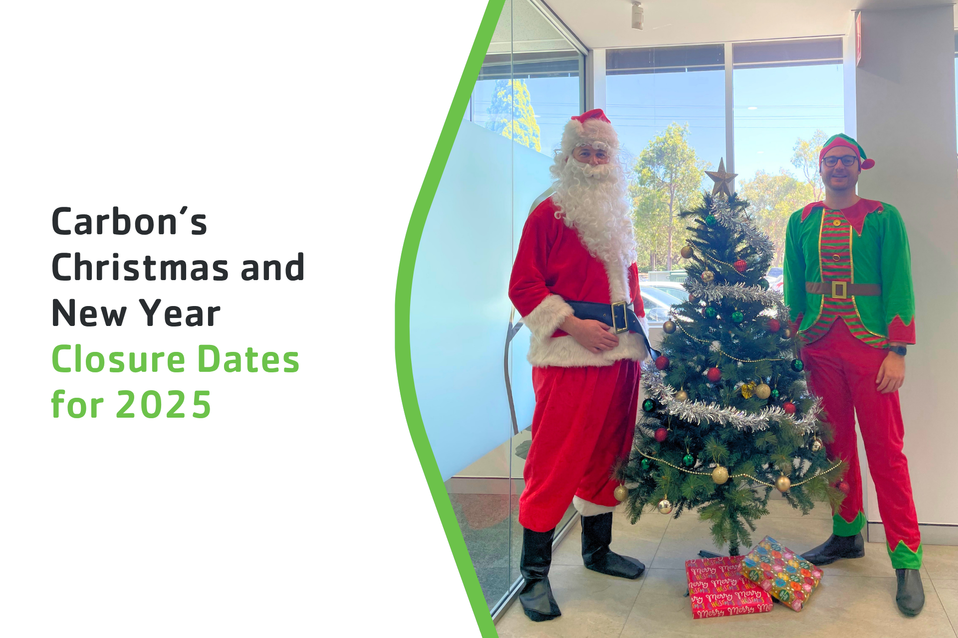 Carbon Group’s Christmas and New Year Closure Dates for 2025